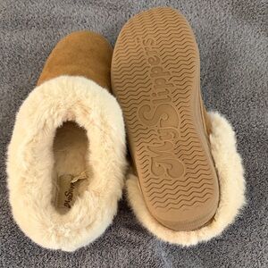 My Slippers Women's Tan Fur-Lined Slippers
